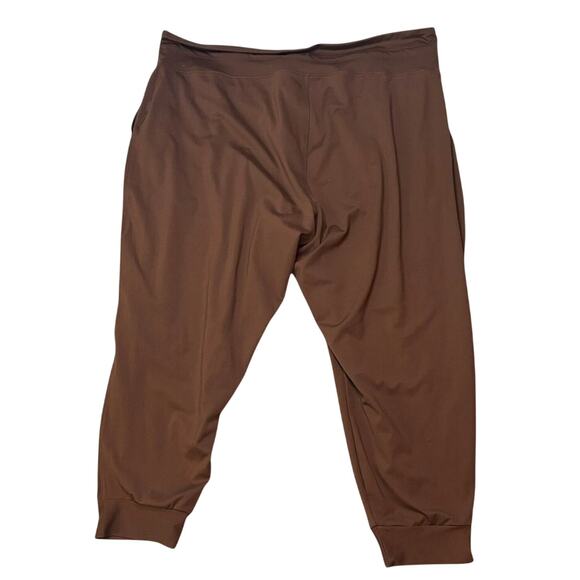 Madewell MWL Plus 3X Flex Joggers Cocoa Brown Lounge Pants Athleisure - Picture 5 of 7